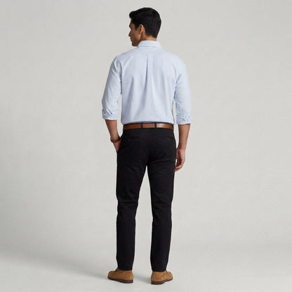 Super Premium Slim Fit Blue Striped Oxford Shirt