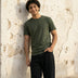 Essential Cotton Crew Neck T-Shirt Green
