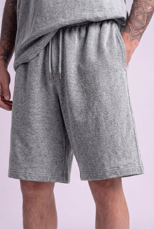 Cool Bee Regular Fit Shorts Gray Milange for Men - Grey Shorts Summer Casual India