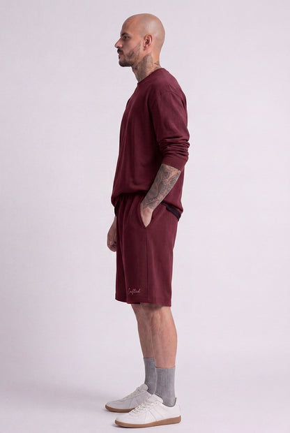 Cool Bee Regular Fit Shorts Maroon for Men - Shorts Summer Casual India - Lifestyle View