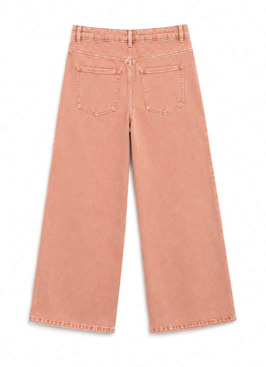 Peach Wide legs Jeans – Coolbee Store, photo 2 of 8