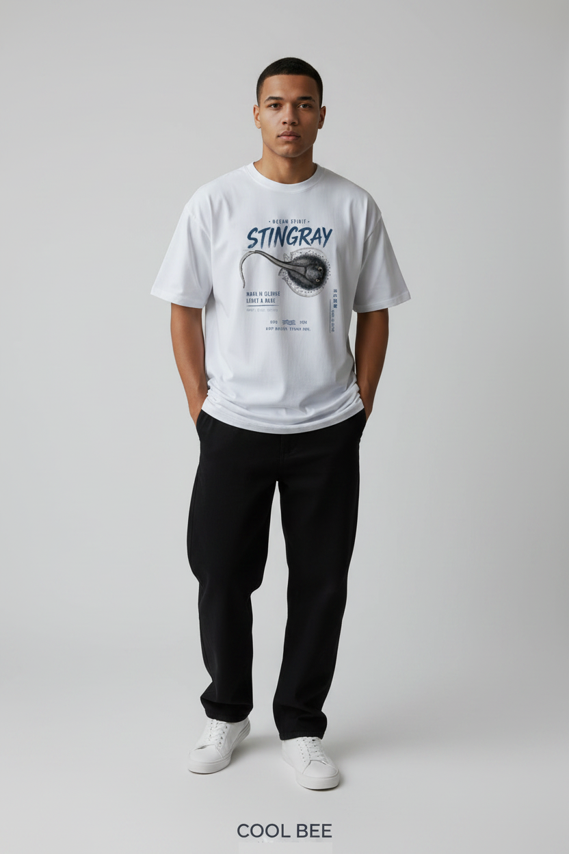 Stingray Tee White