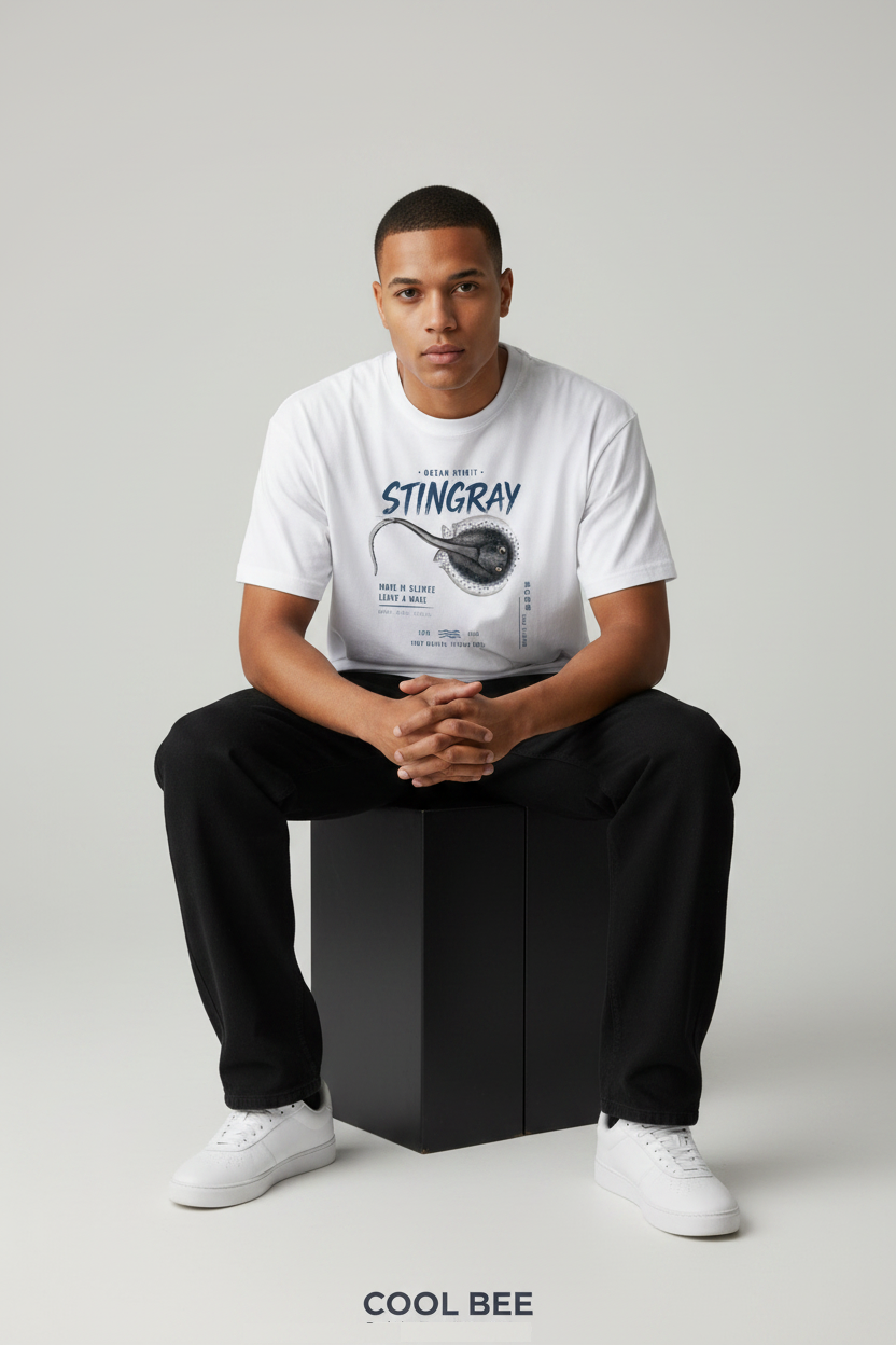 Stingray Tee White
