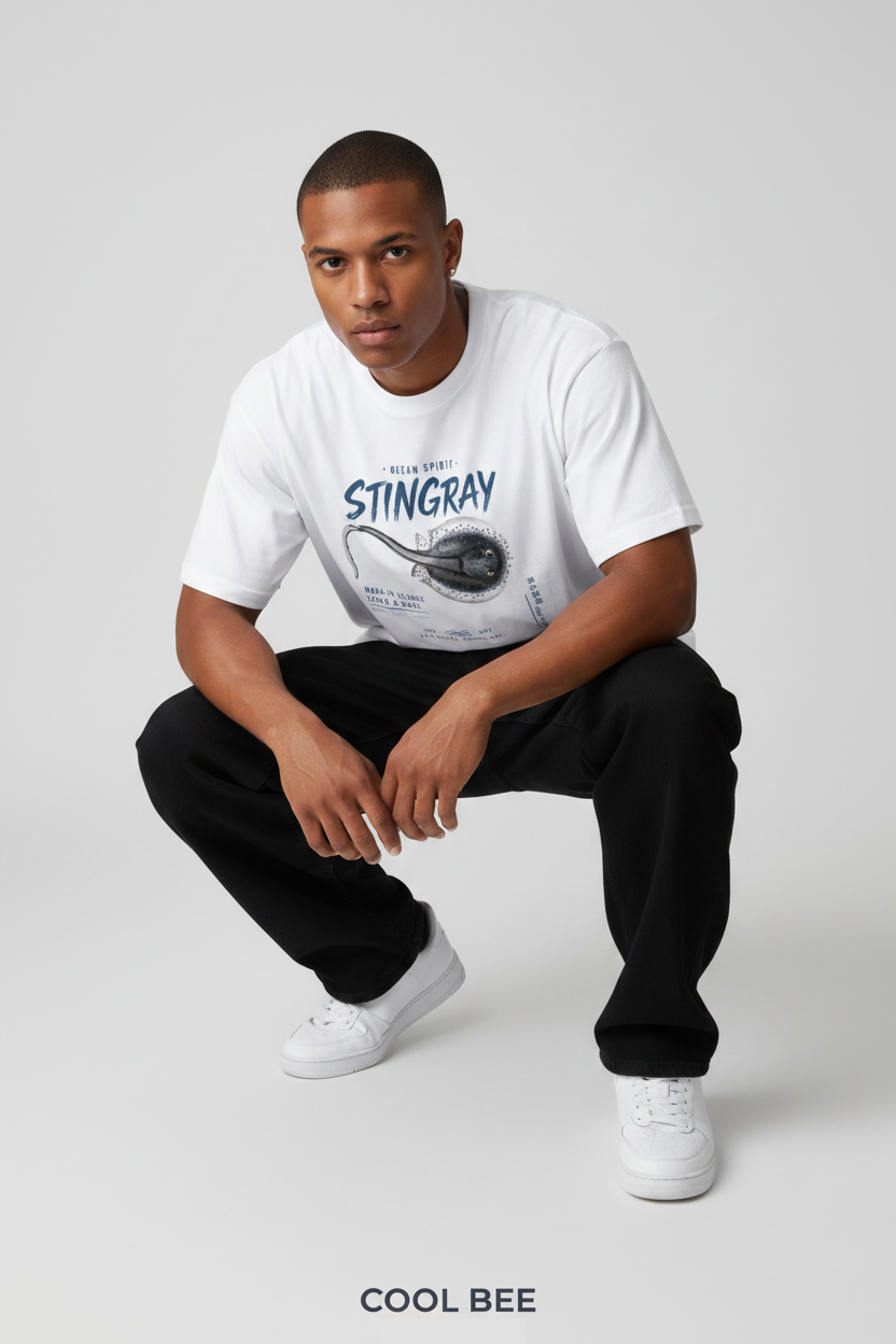 Stingray Tee White