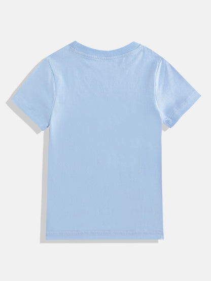 Coolbee Store Kids Boys Clothing Set - Sky Blue (KBSS25CS488) – close-up fabric detail