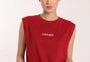 Women Tank Tees Red