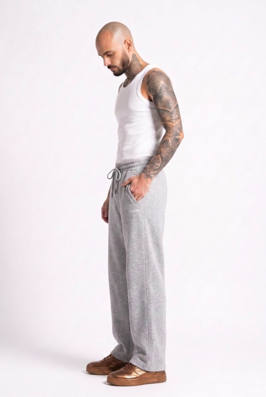 Cool Bee Joggers Gray Milange for Men - Joggers Casual Streetwear India - Lifestyle View