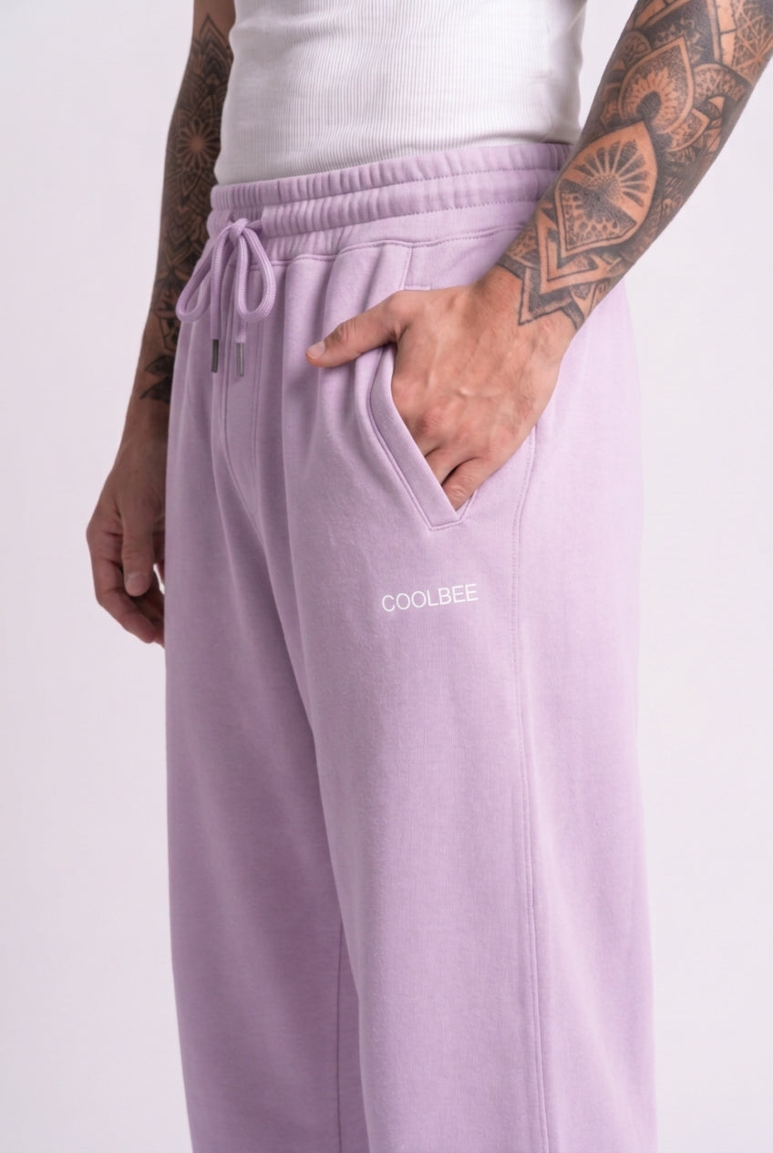 Cool Bee Cool Bee Joggers Lilac for Men - Lilac Joggers Casual Streetwear India - Lifestyle View
