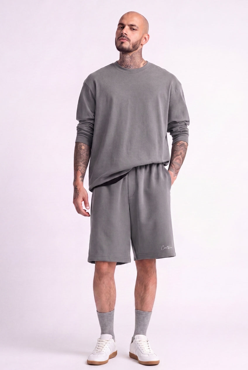 Cool Bee Regular Fit Shorts Gray for Men - Shorts Summer Casual India - Lifestyle View