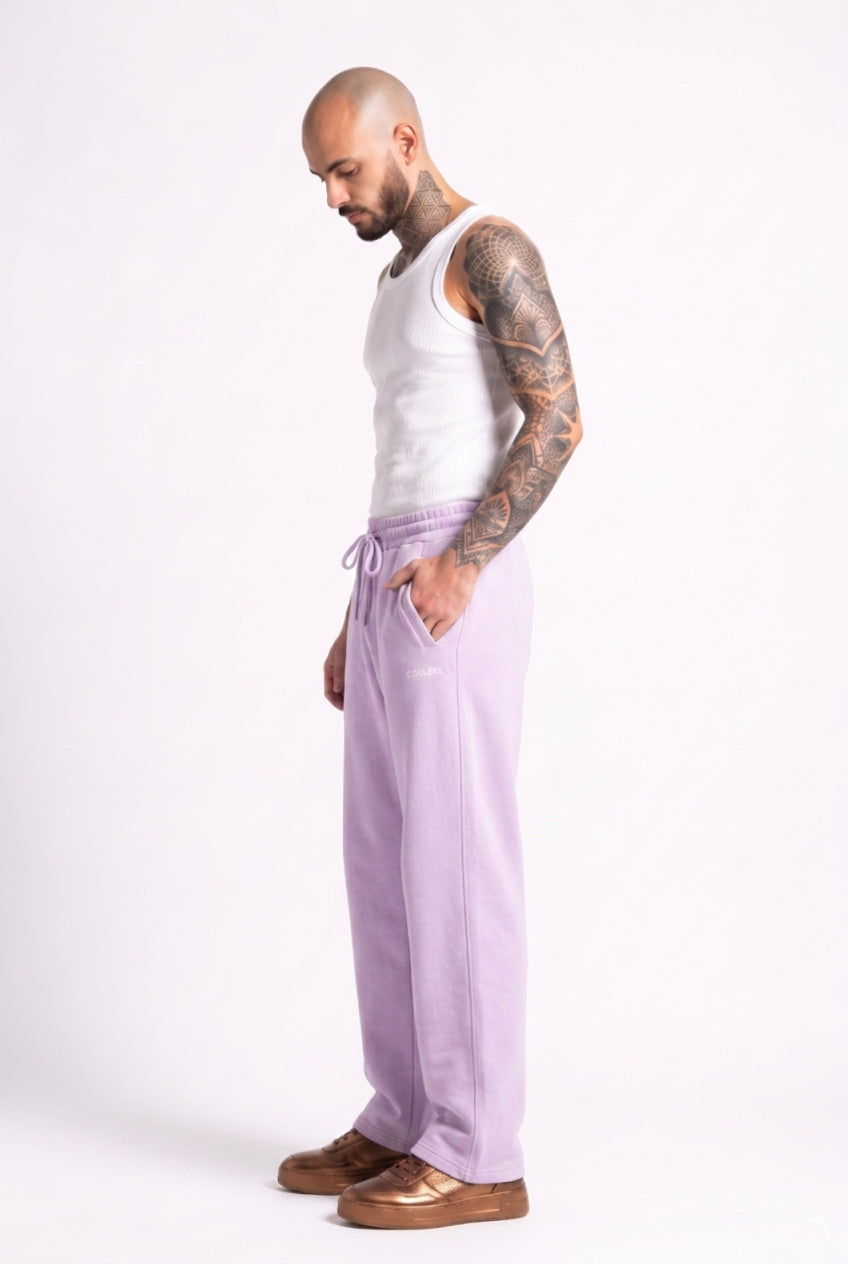 Cool Bee Cool Bee Joggers Lilac for Men - Lilac Joggers Casual Streetwear India - Lifestyle View