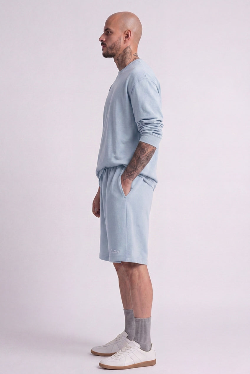 Cool Bee Regular Fit Shorts Sky Blue for Men - Shorts Summer Casual India - Lifestyle View
