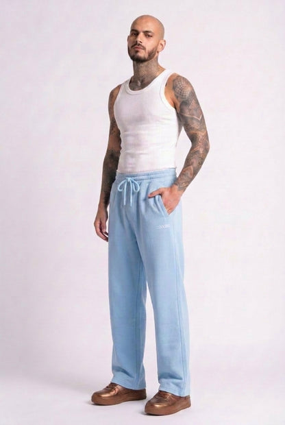 Cool Bee Joggers Sky Blue for Men - Sky Blue Joggers Casual Streetwear India - Detail View