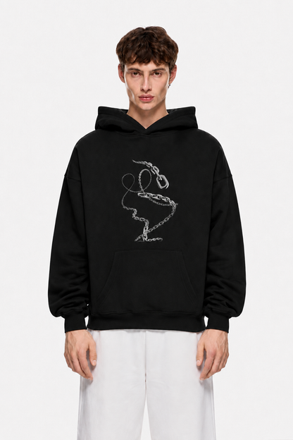 Chain Theory Hoodie Black