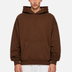 Solid Hoodie Brown