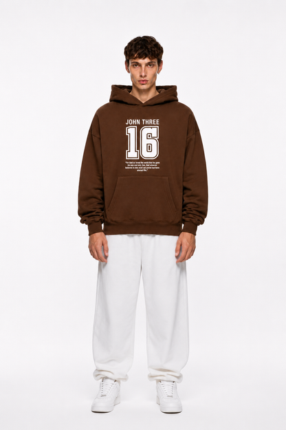Jhon Three Hoodie Brown