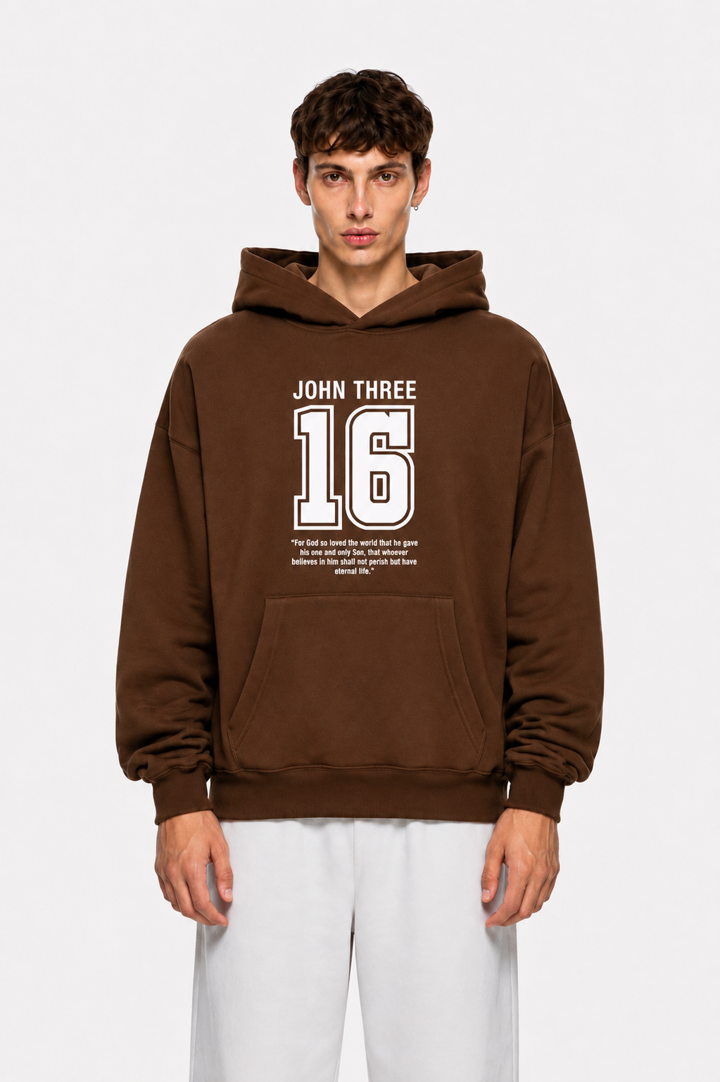 Jhon Three Hoodie Brown