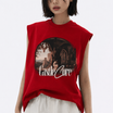 Castle Core Tank Tees Red