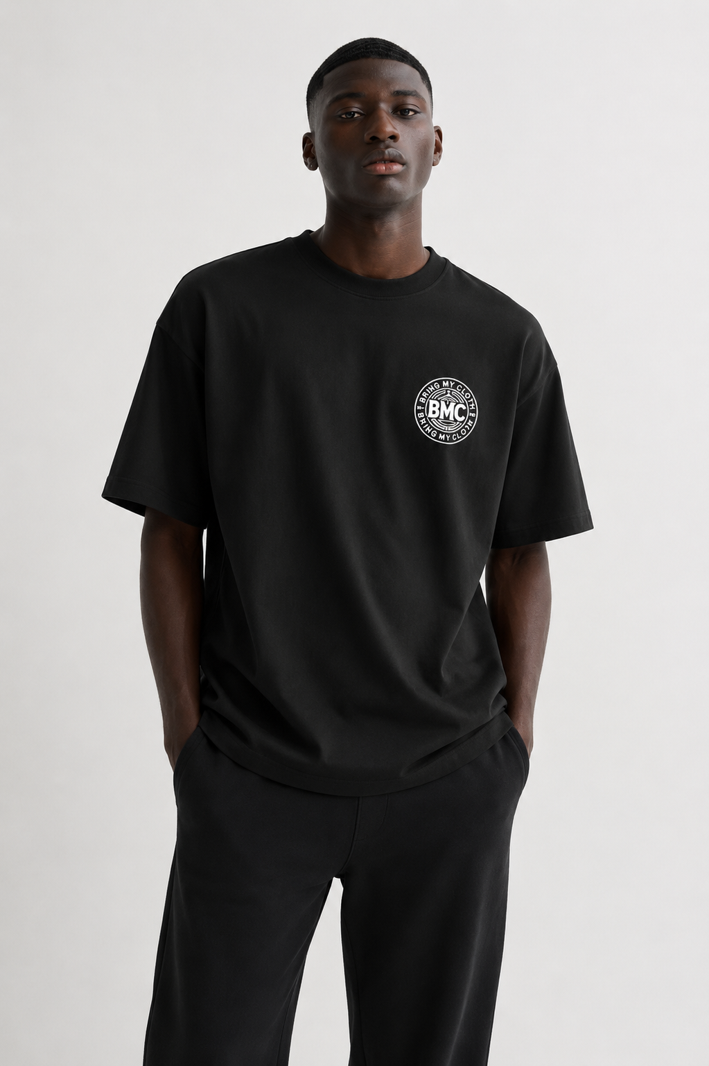 Neon Owl Graphic Tee Black
