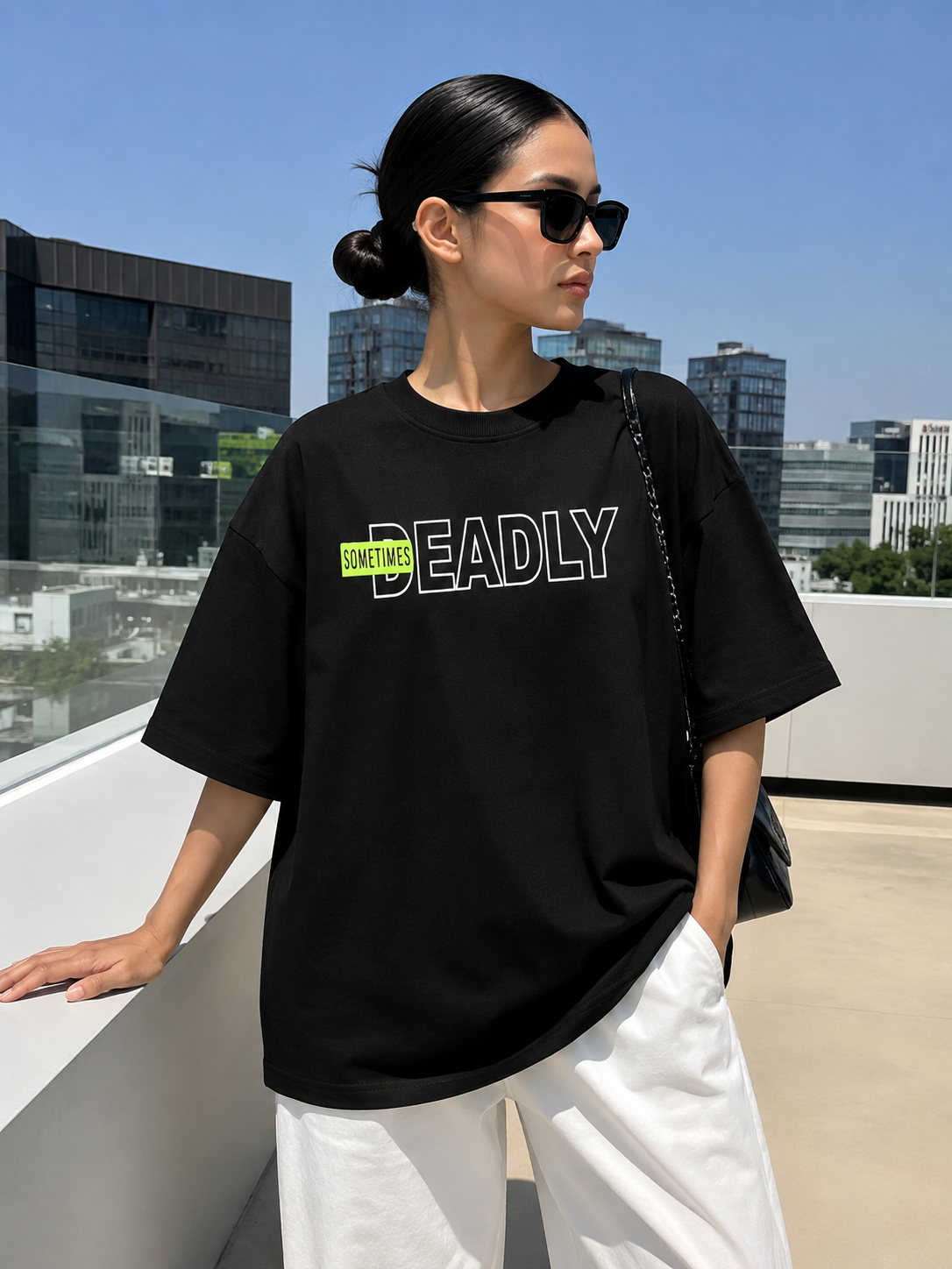 Midnight Deadly Graphic Tee Black