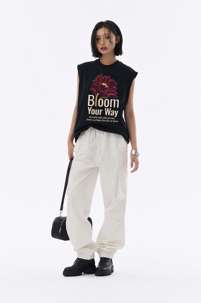Island Breeze Tank Tees Black
