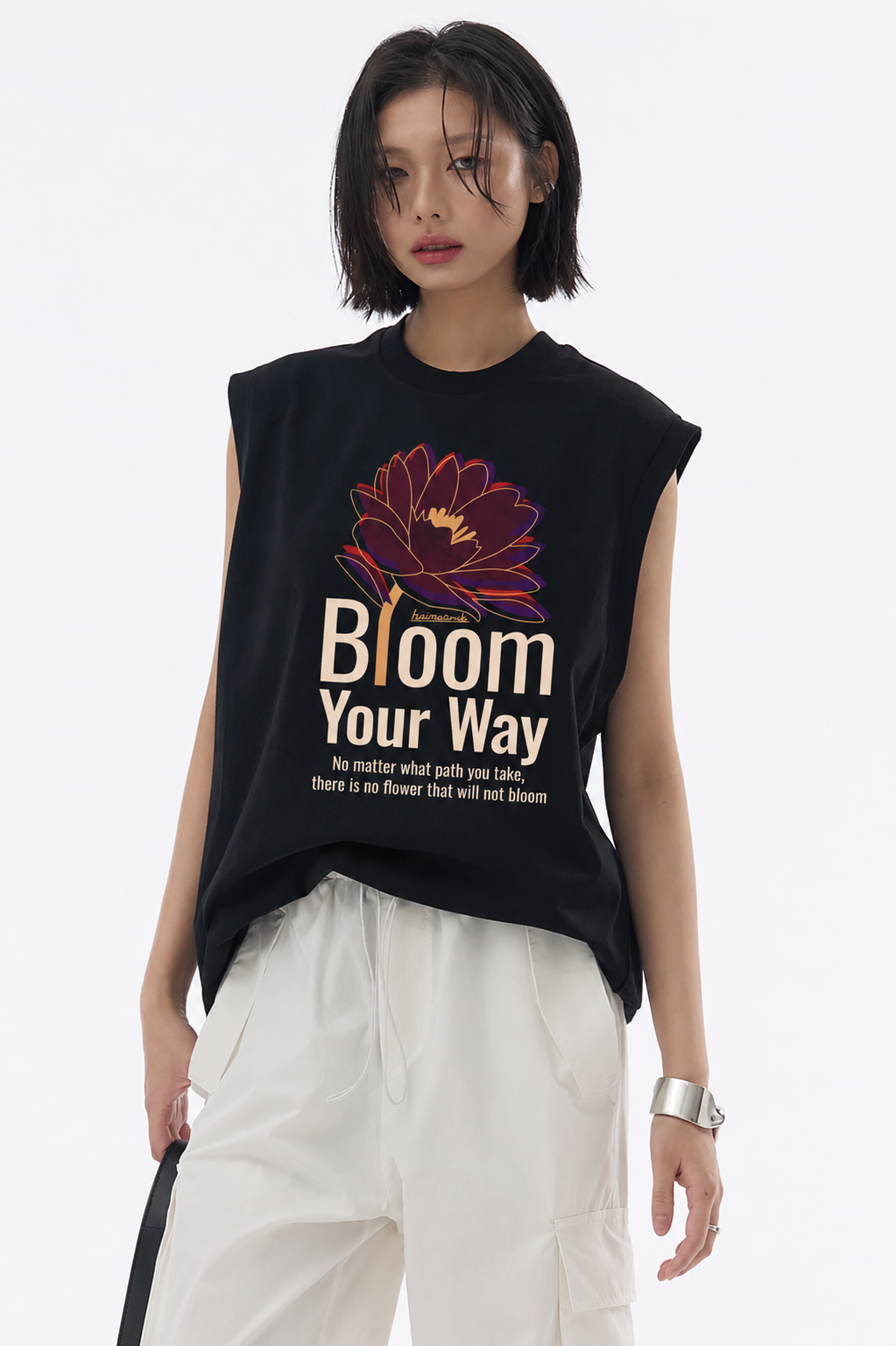 Island Breeze Tank Tees Black