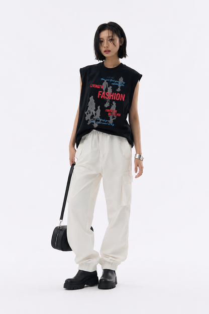 Coolbee Tropical Tank Tees Black