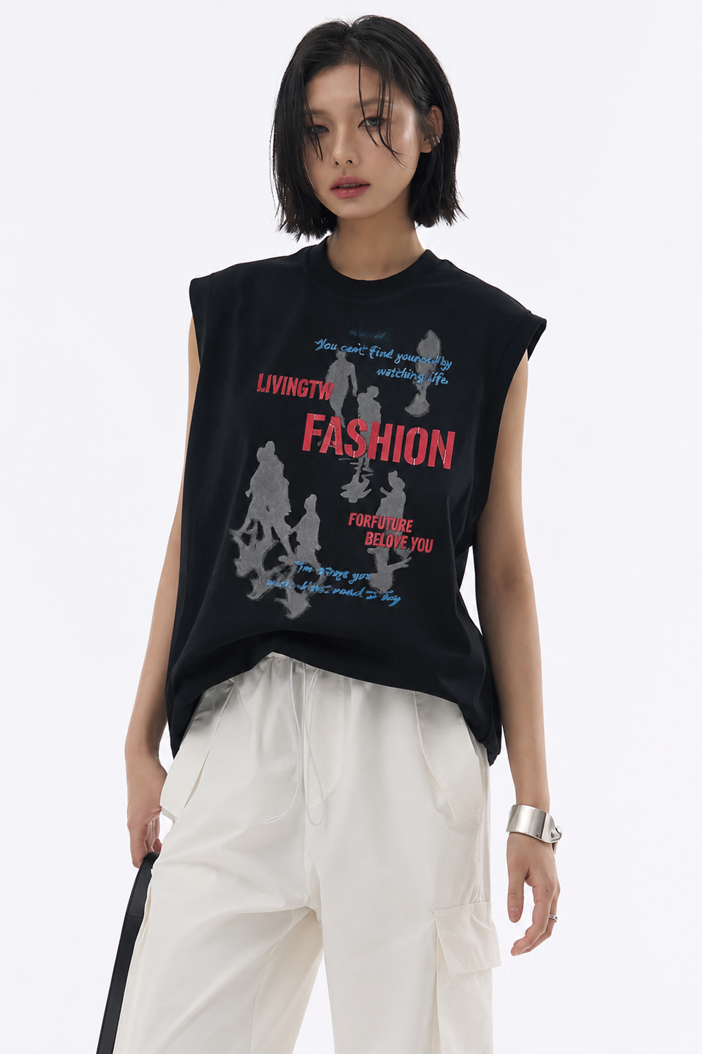 Coolbee Tropical Tank Tees Black