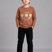 Kids Boys T-Shirt - Brown (KBAW25TR4)