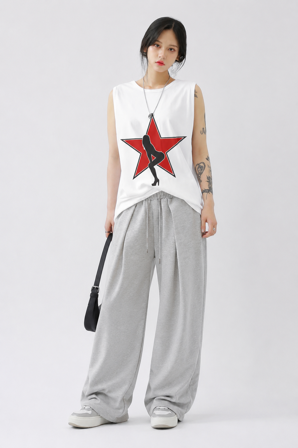 Star Girl Tank Tees White