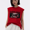 Future Focus Tank Tees White Red