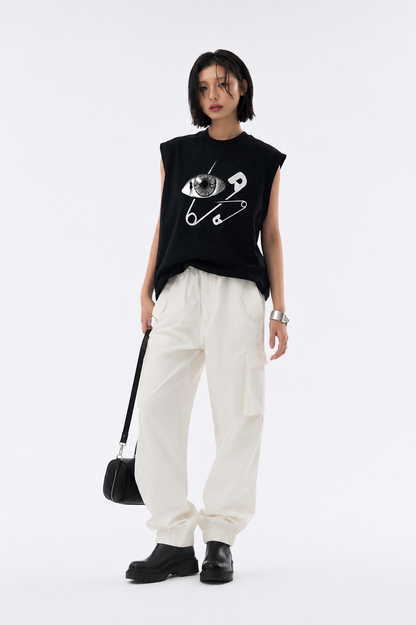 Watchful Eye Tank Tees Black