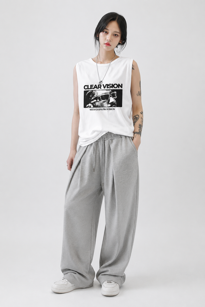 Future Focus Tank Tees White