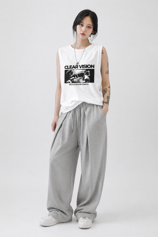 Coolbee Store Future Focus Tank Tees White – back view