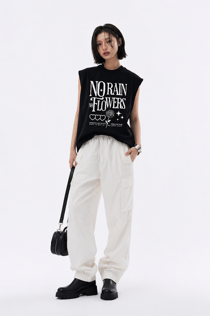 After Rain Tank Tees White Black