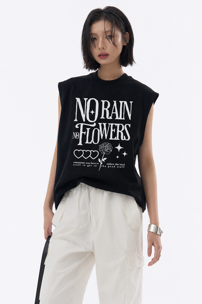 After Rain Tank Tees White Black