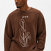 Signature Cross Waffle Tee Brown