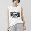 Future Focus Tank Tees White