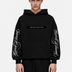 Limited Edition Sleeve Print Hoodie Black