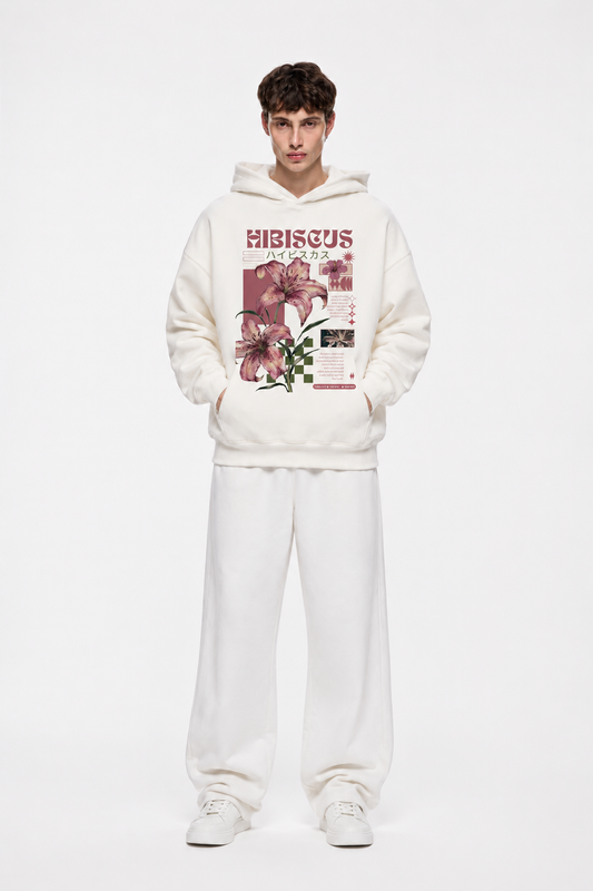Rebel Hoodie White – Coolbee Store oversized hoodie, photo 2 of 5