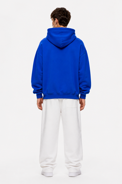 Solid Hoodie Blue