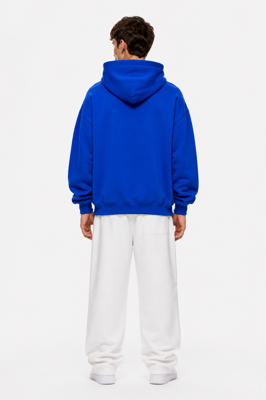 Solid Hoodie Blue – Coolbee Store oversized hoodie, photo 2 of 5
