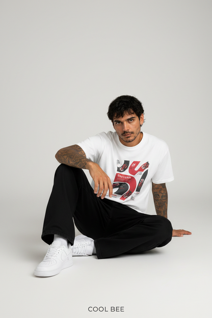 Daytona Tee White