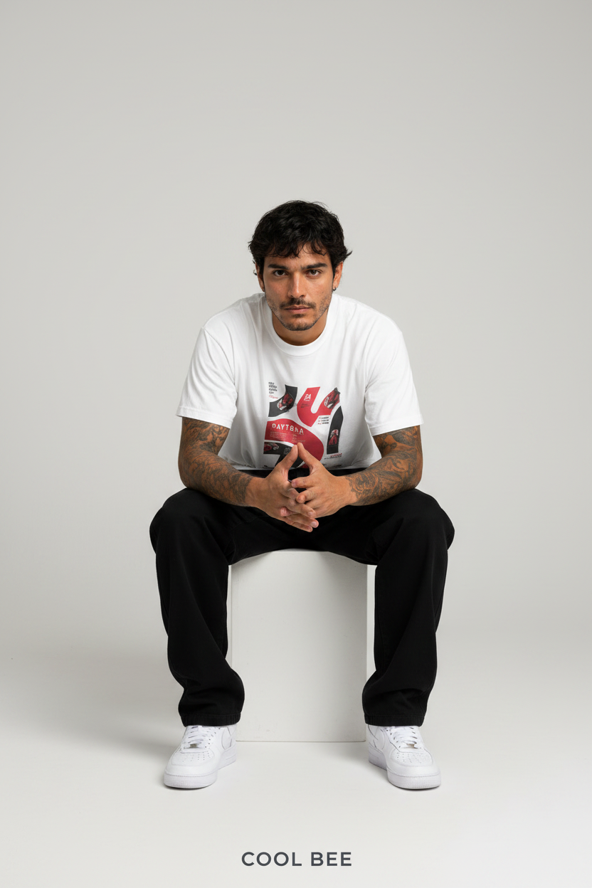 Daytona Tee White