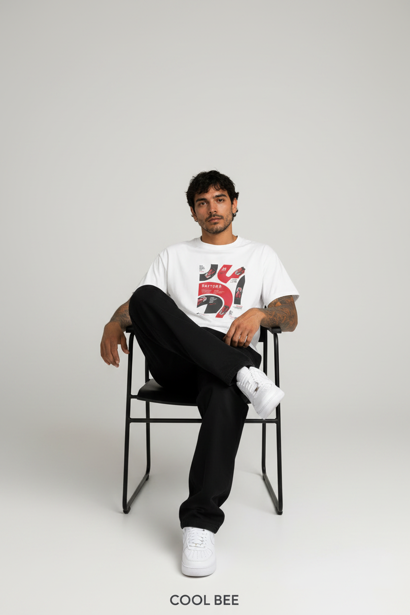 Daytona Tee White