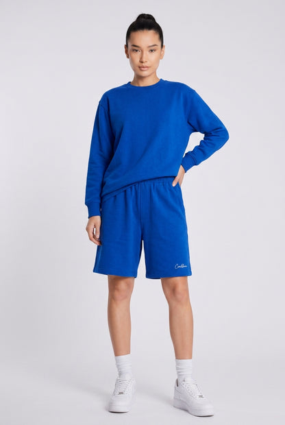 Cool Bee Regular Fit Shorts Royal Blue for Women - Blue Regular Fit Casual Shorts India - Detail View