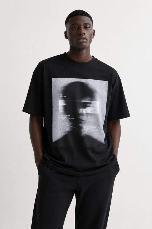 Blurred Vision Tee Black
