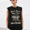 Take Picture Tank Tees Black