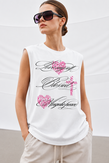 Blessed Tank Tees White