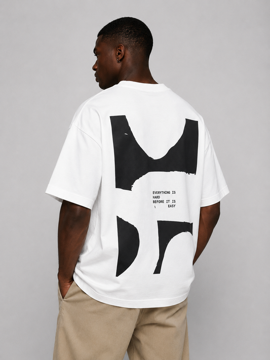 Perspective Graphic Tee White