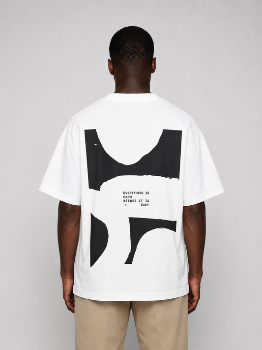 Perspective Graphic Tee White